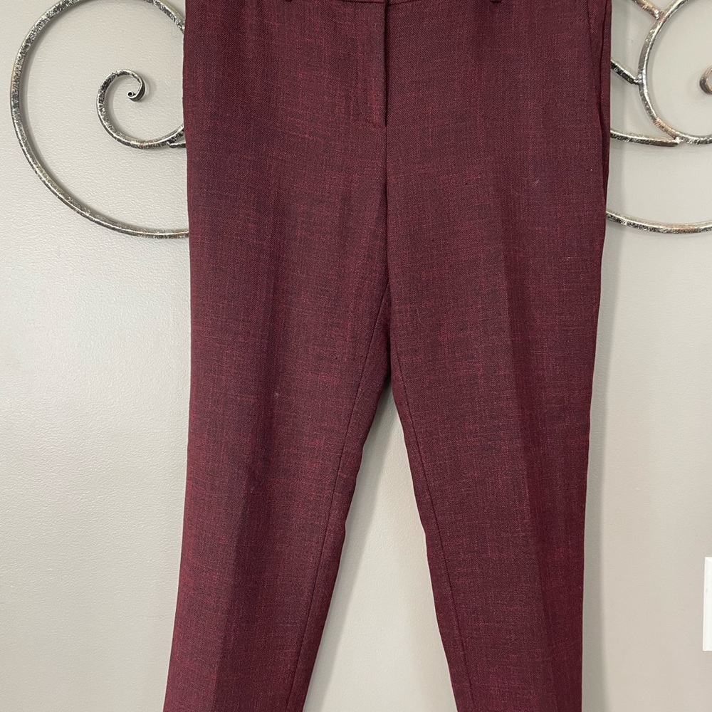 Ann Taylor Women's Burgundy Dress Trousers